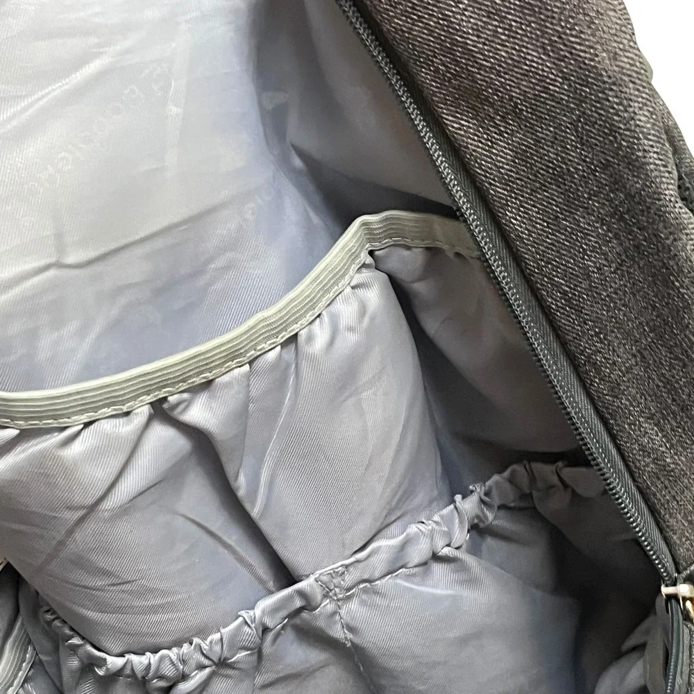 BabbleRoo Diaper Bag Backpack Large Capacity Travel Baby Bag‎ Gray 2984